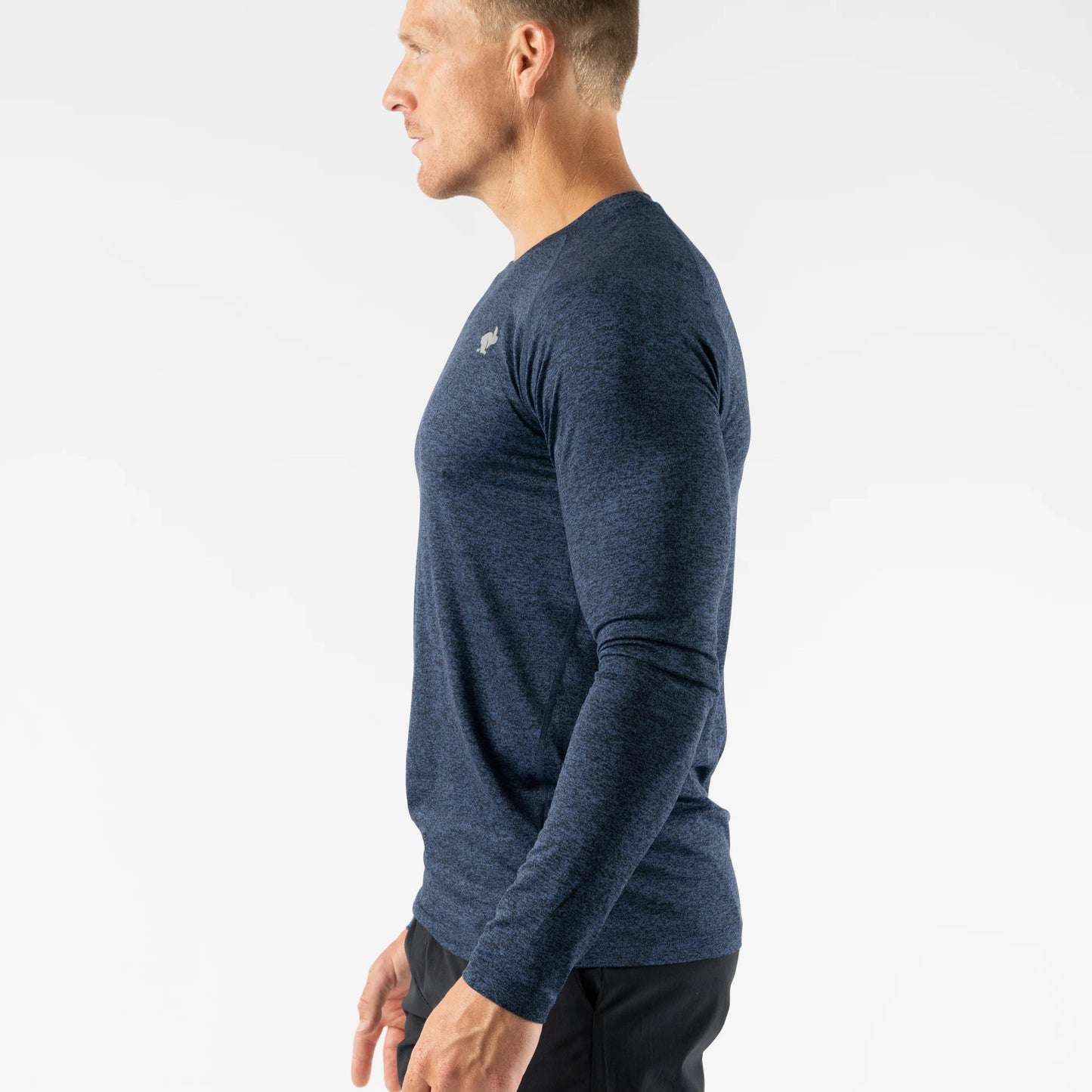 rabbit EZ Tee Long Sleeve | Eclipse Heather | Mens