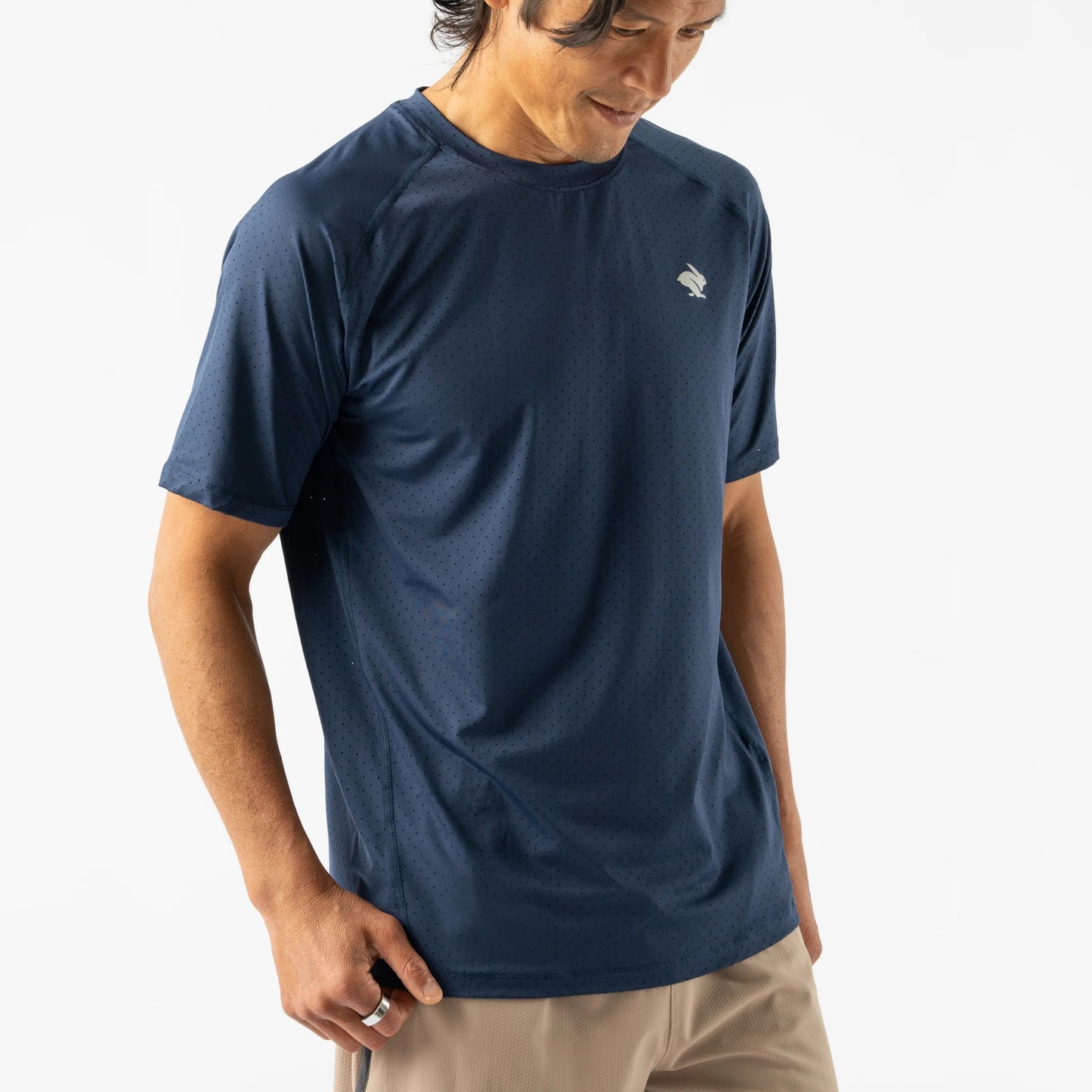 rabbit EZ Tee Perf Ice | Dress Blues | Mens