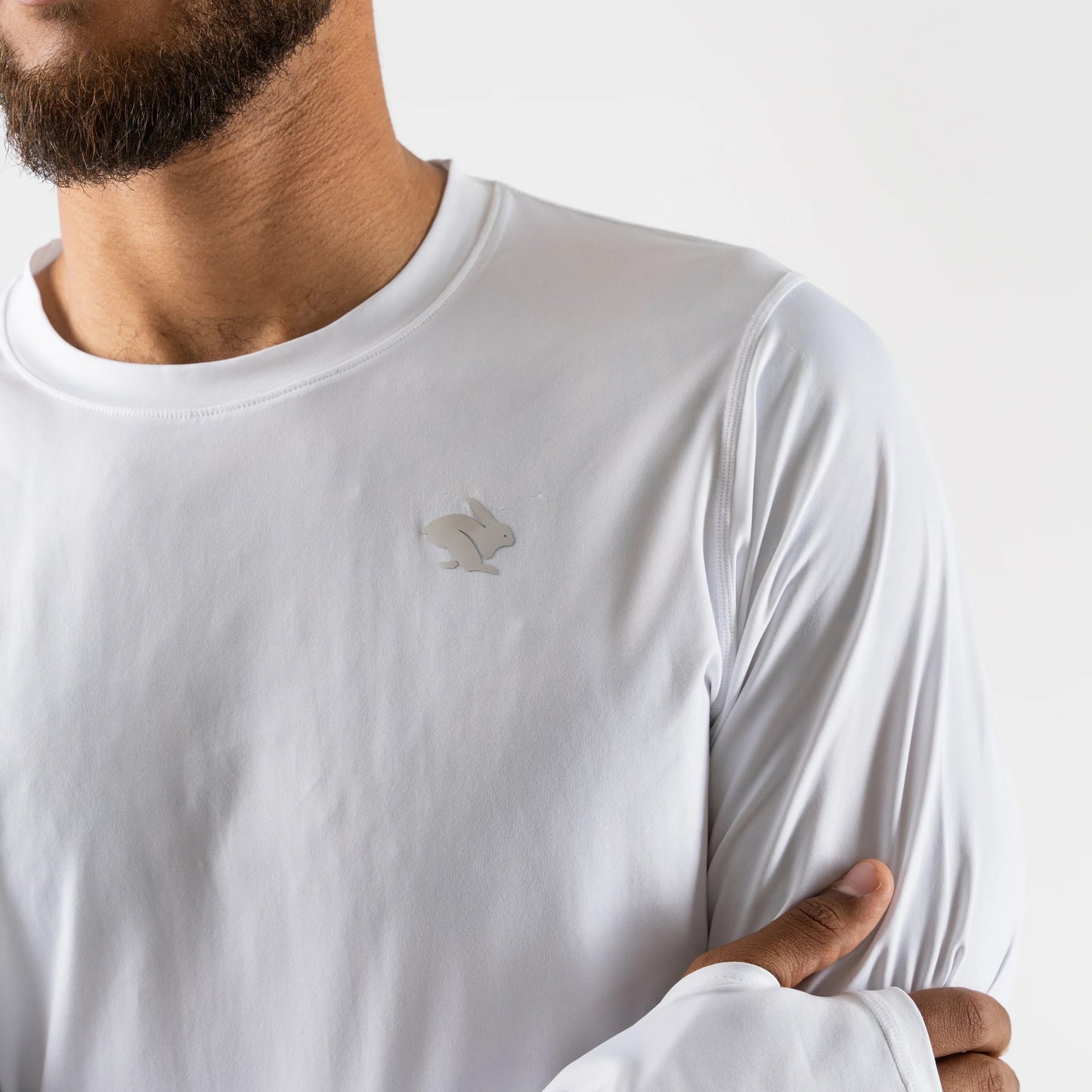 rabbit UPF Ice LS Tee | White | Mens