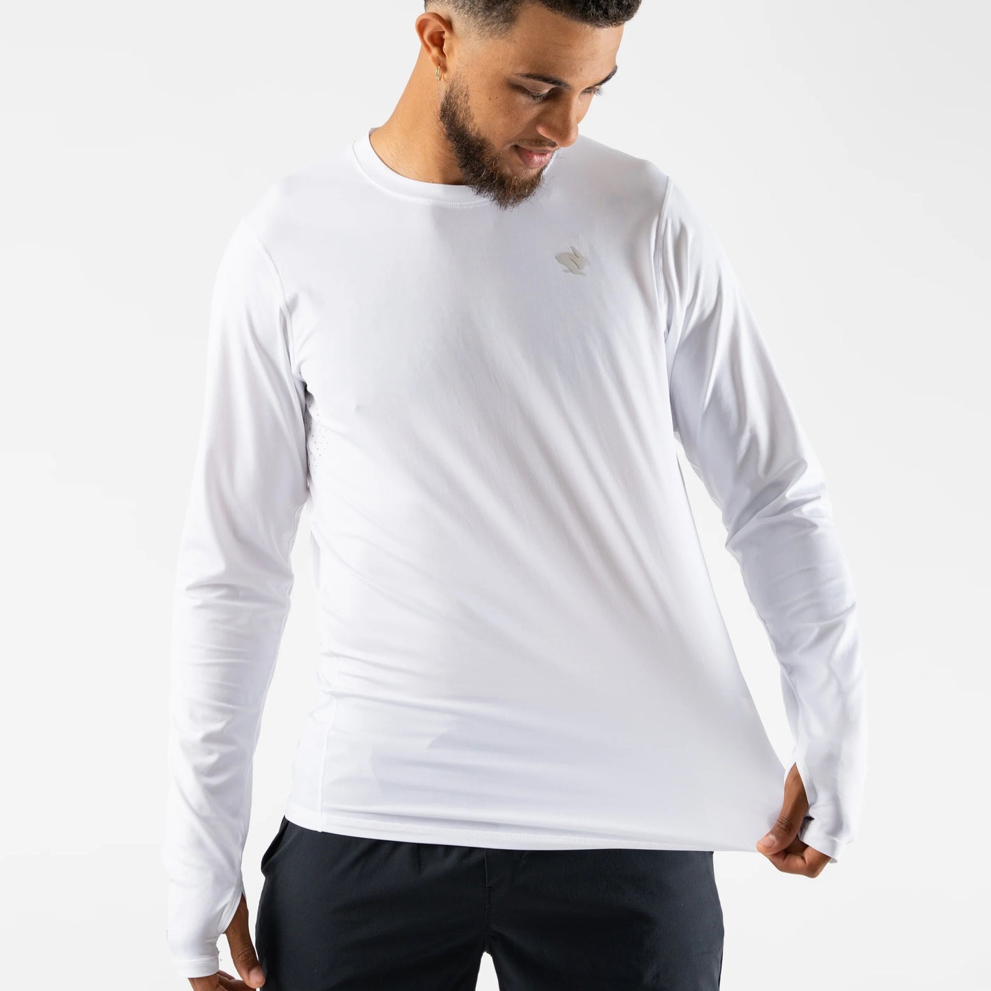 rabbit UPF Ice LS Tee | White | Mens