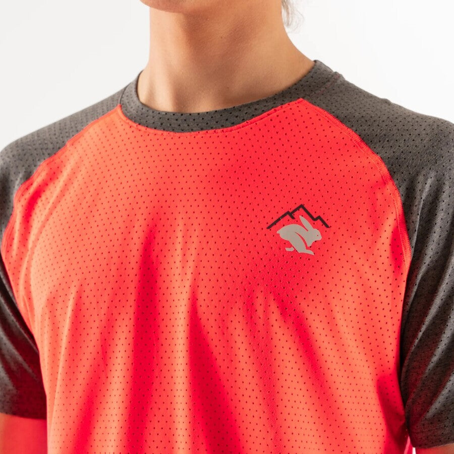 rabbit EZ Tee Perf Trail | Fiery Coral | Mens