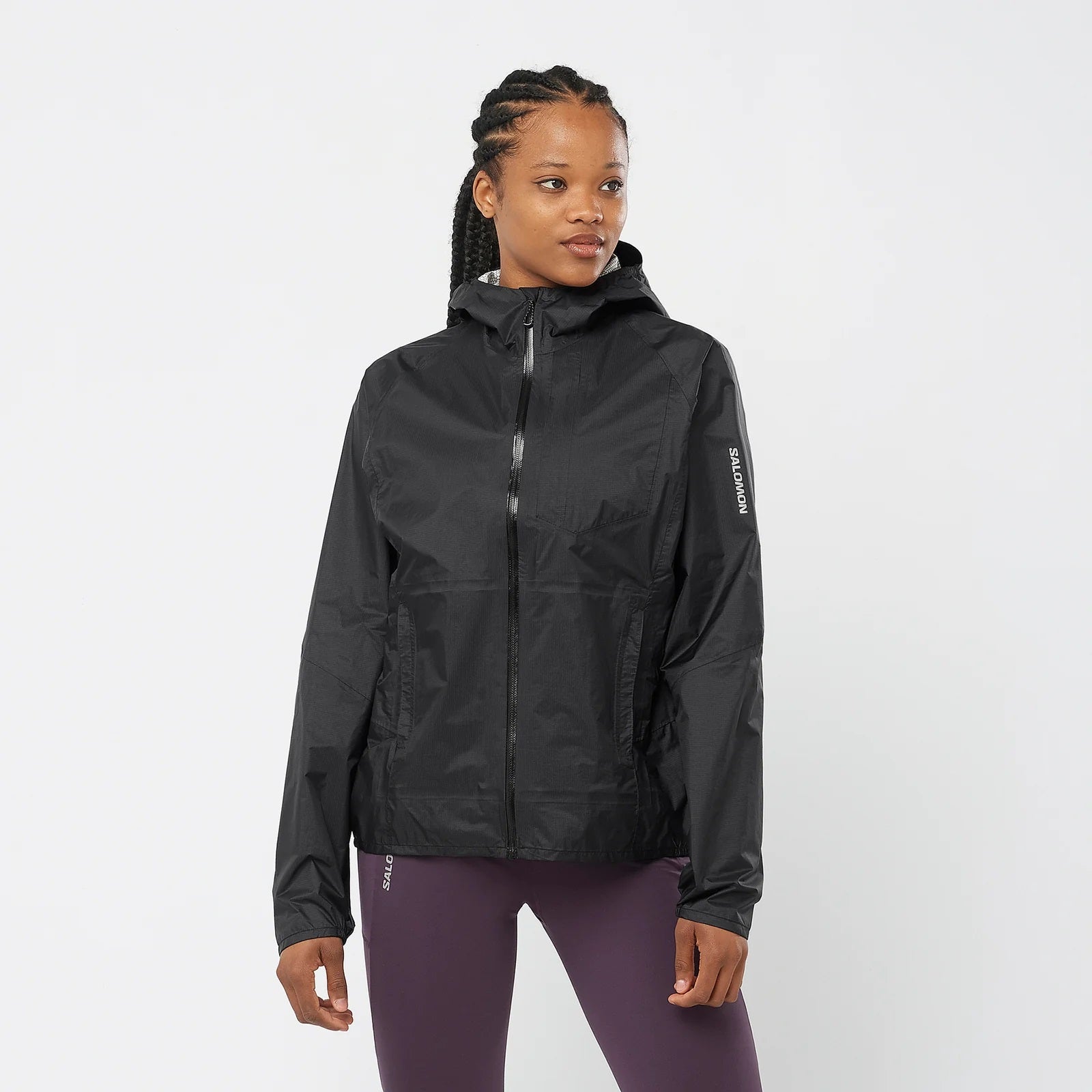 Salomon Bonatti Waterproof Jacket Deep Black Womens