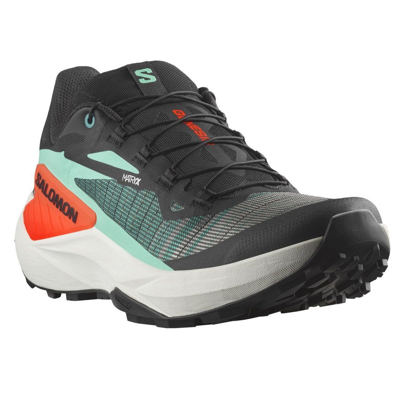 Salomon Genesis | Black / Electric Green / Cherry Tomato | Mens