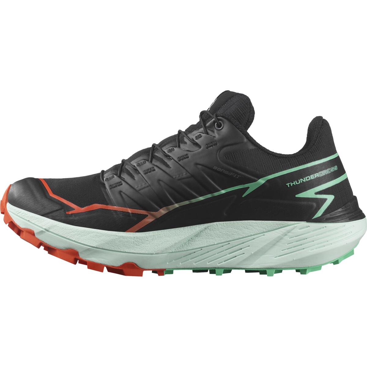 Salomon Thundercross | Black / Cherry Tomato / Electric Green | Womens