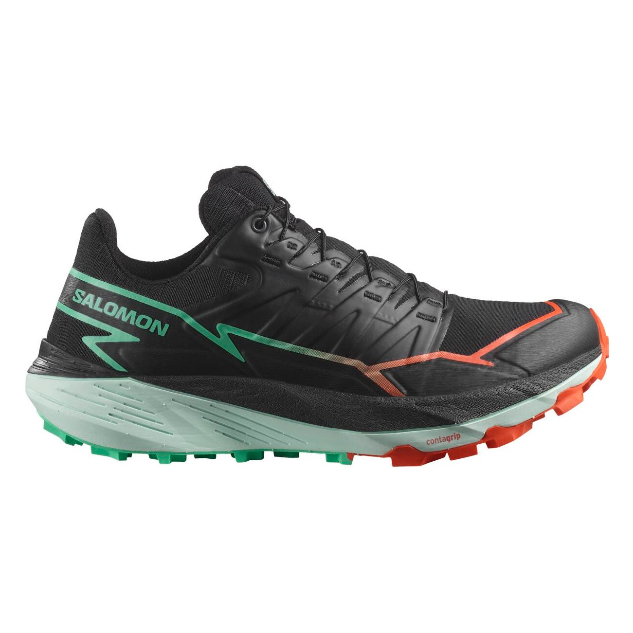 Salomon Thundercross | Black / Cherry Tomato / Electric Green | Womens