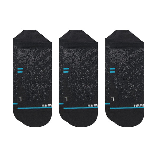 Stance Run UL Tab | Ultralight Cushion | Tab Length | Black | 3 Pack