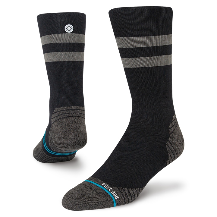 Stance Socks | Ultralight Cushion | Crew Length | Franchise Black