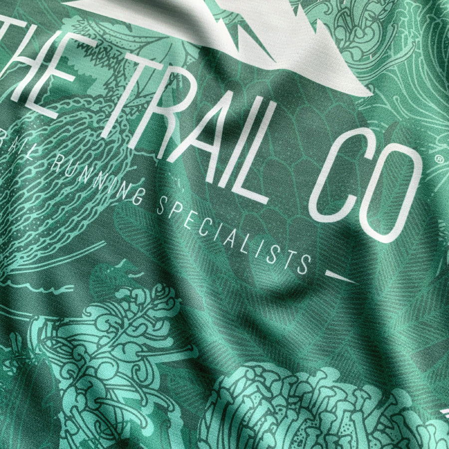 The Trail Co. Run Tee | Green Bloom | Mens